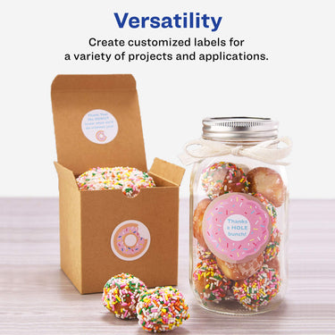 Avery Printable Round Labels with Sure Feed, 3/4